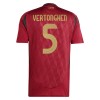 Maillot de Supporter Belgique Vertonghen 5 Domicile Euro 2024 Pour Homme